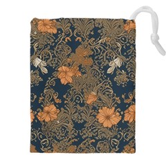 Seamless Pattern Patterns Leaves Vintage Drawstring Pouch (4xl)