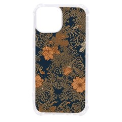 Seamless Pattern Patterns Leaves Vintage Iphone 13 Mini Tpu Uv Print Case by Paksenen