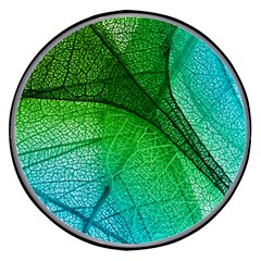 3d Leaves Texture Sheet Blue Green Wireless Fast Charger(black)