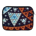 Fractal Triangle Geometric Abstract Pattern Apple iPad 2/3/4 Zipper Cases Front