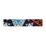 Fractal Triangle Geometric Abstract Pattern Premium Plush Fleece Scarf (Mini) Front