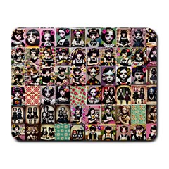 Spanish Gothic Girls Pattern Small Mousepad