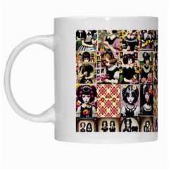 Spanish Gothic Girls Pattern White Mug by patterns123