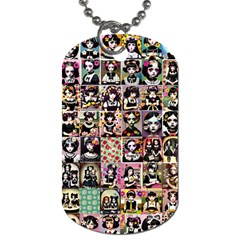 Spanish Gothic Girls Pattern Dog Tag (two Sides) by patterns123