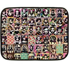 Spanish Gothic Girls Pattern Fleece Blanket (mini) by violetheavensky