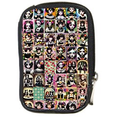 Spanish Gothic Girls Pattern Compact Camera Leather Case