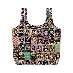 Spanish Gothic Girls Pattern Full Print Recycle Bag (m)