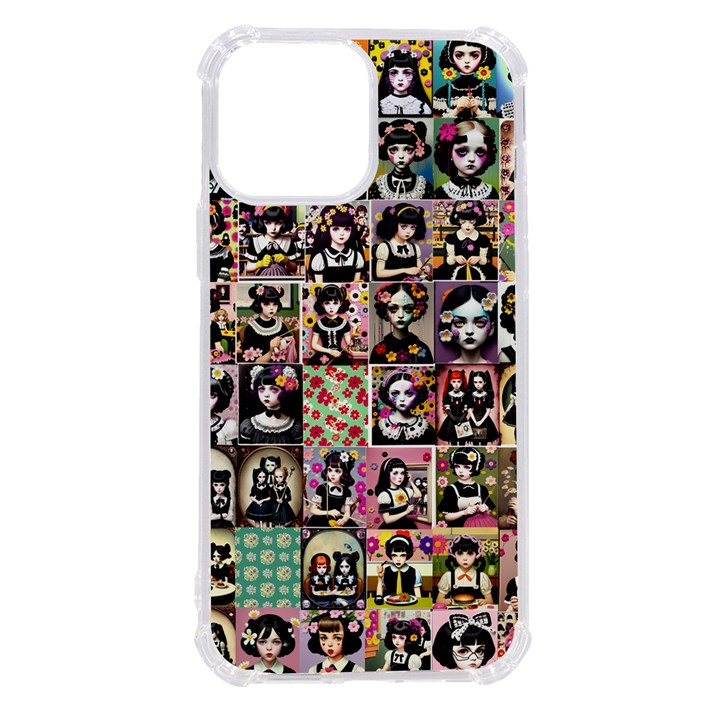 Spanish Gothic Girls Pattern iPhone 13 Pro Max TPU UV Print Case