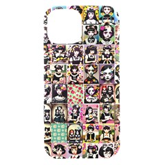 Spanish Gothic Girls Pattern Iphone 15 Black Uv Print Pc Hardshell Case