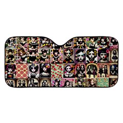 Spanish Gothic Girls Pattern Car Windshield Sunshade by patterns123