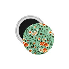 Retro 1960s Flowers Pattern 3 1 75  Magnets