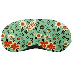 Retro 1960s Flowers Pattern 3 Sleep Mask