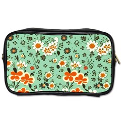 Retro 1960s Flowers Pattern 3 Toiletries Bag (one Side)