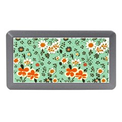 Retro 1960s Flowers Pattern 3 Memory Card Reader (mini)