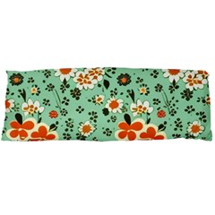 Retro 1960s Flowers Pattern 3 21 x60  Body Pillow Case Dakimakura (two Sides)