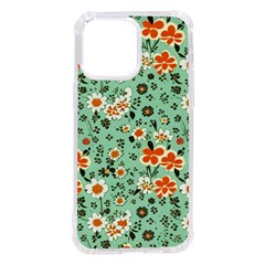 Retro 1960s Flowers Pattern 3 Iphone 14 Pro Max Tpu Uv Print Case by patterns123