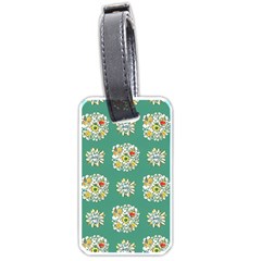 Retro 1960s Flowers Pattern 2 Luggage Tag (one Side) by violetheavensky