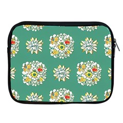 Retro 1960s Flowers Pattern 2 Apple Ipad 2/3/4 Zipper Cases by patterns123