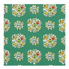 Retro 1960s Flowers Pattern 2 Banner And Sign 4  X 4  by violetheavensky