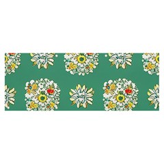 Retro 1960s Flowers Pattern 2 Banner And Sign 8  X 3 