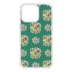 Retro 1960s Flowers Pattern 2 Iphone 13 Pro Tpu Uv Print Case by patterns123