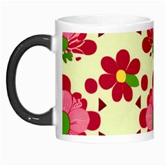 Retro 1960s Flowers Pattern 4 Morph Mug