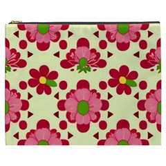 Retro 1960s Flowers Pattern 4 Cosmetic Bag (xxxl)