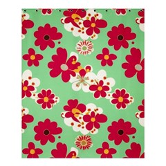 Retro 1960s Flowers Pattern Shower Curtain 60  X 72  (medium) 