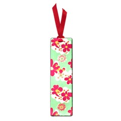 Retro 1960s Flowers Pattern Small Book Marks