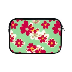 Retro 1960s Flowers Pattern Apple Ipad Mini Zipper Cases