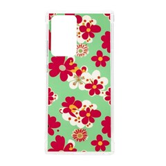 Retro 1960s Flowers Pattern Samsung Galaxy Note 20 Ultra Tpu Uv Case by patterns123