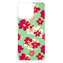 Retro 1960s Flowers Pattern Iphone 15 Pro Max Tpu Uv Print Case by patterns123