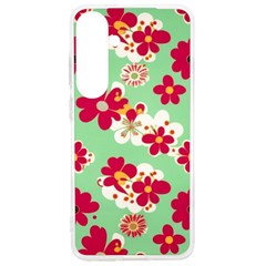 Retro 1960s Flowers Pattern Samsung Galaxy S24 Ultra 6 9 Inch Tpu Uv Case by patterns123