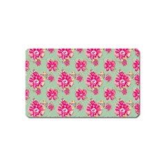 Retro 1880s Flowers Pattern 11 Magnet (name Card) by patterns123