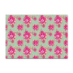 Retro 1880s Flowers Pattern 11 Sticker A4 (10 Pack) by patterns123