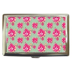 Retro 1880s Flowers Pattern 11 Cigarette Money Case