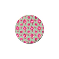 Retro 1880s Flowers Pattern 11 Golf Ball Marker (4 Pack)