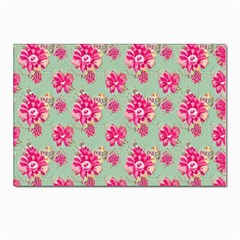 Retro 1880s Flowers Pattern 11 Postcard 4 x 6  (pkg Of 10) by violetheavensky