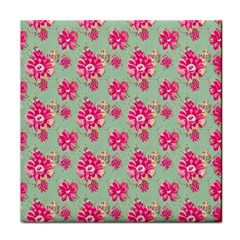 Retro 1880s Flowers Pattern 11 Face Towel