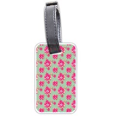 Retro 1880s Flowers Pattern 11 Luggage Tag (one Side) by violetheavensky