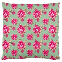 Retro 1880s Flowers Pattern 11 Large Cushion Case (two Sides)