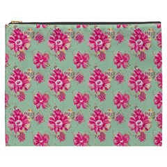 Retro 1880s Flowers Pattern 11 Cosmetic Bag (xxxl)