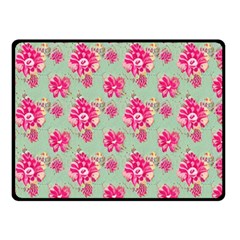 Retro 1880s Flowers Pattern 11 Two Sides Fleece Blanket (small)