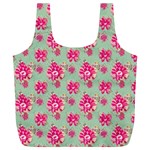 Retro 1880s Flowers Pattern 11 Full Print Recycle Bag (XL) Back