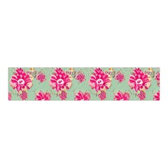 Retro 1880s Flowers Pattern 11 Velvet Scrunchie