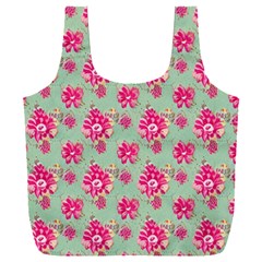 Retro 1880s Flowers Pattern 11 Full Print Recycle Bag (xxxl) by patterns123