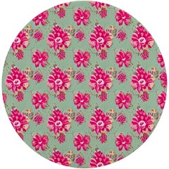 Retro 1880s Flowers Pattern 11 Uv Print Round Tile Coaster by patterns123