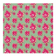 Retro 1880s Flowers Pattern 11 Banner And Sign 4  X 4  by patterns123