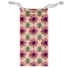 Retro 1880s Flowers Pattern 10 Jewelry Bag