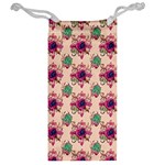 Retro 1880s Flowers Pattern 10 Jewelry Bag Back